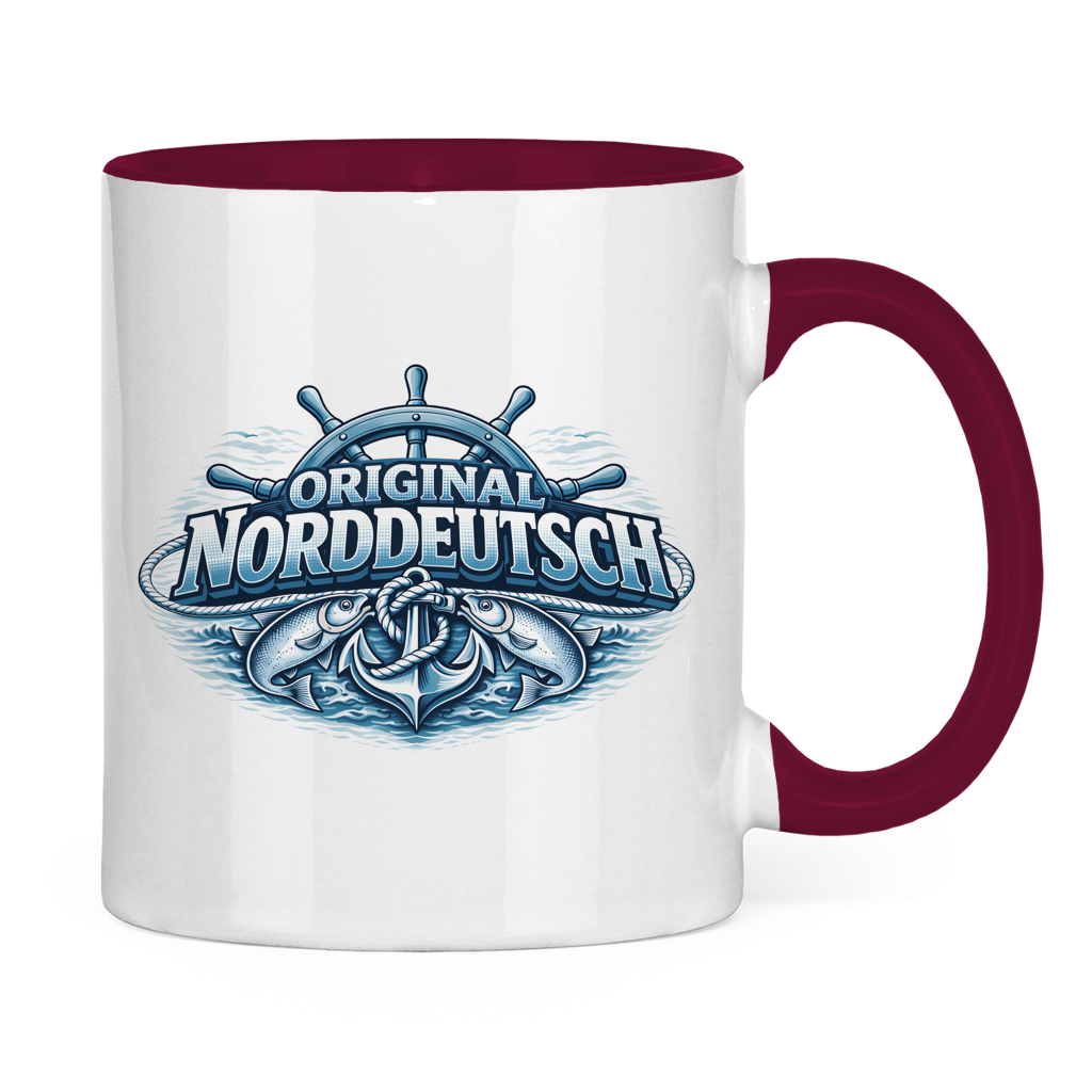Keramik-Tasse zweifarbig   Original NORDDEUTSCH #608