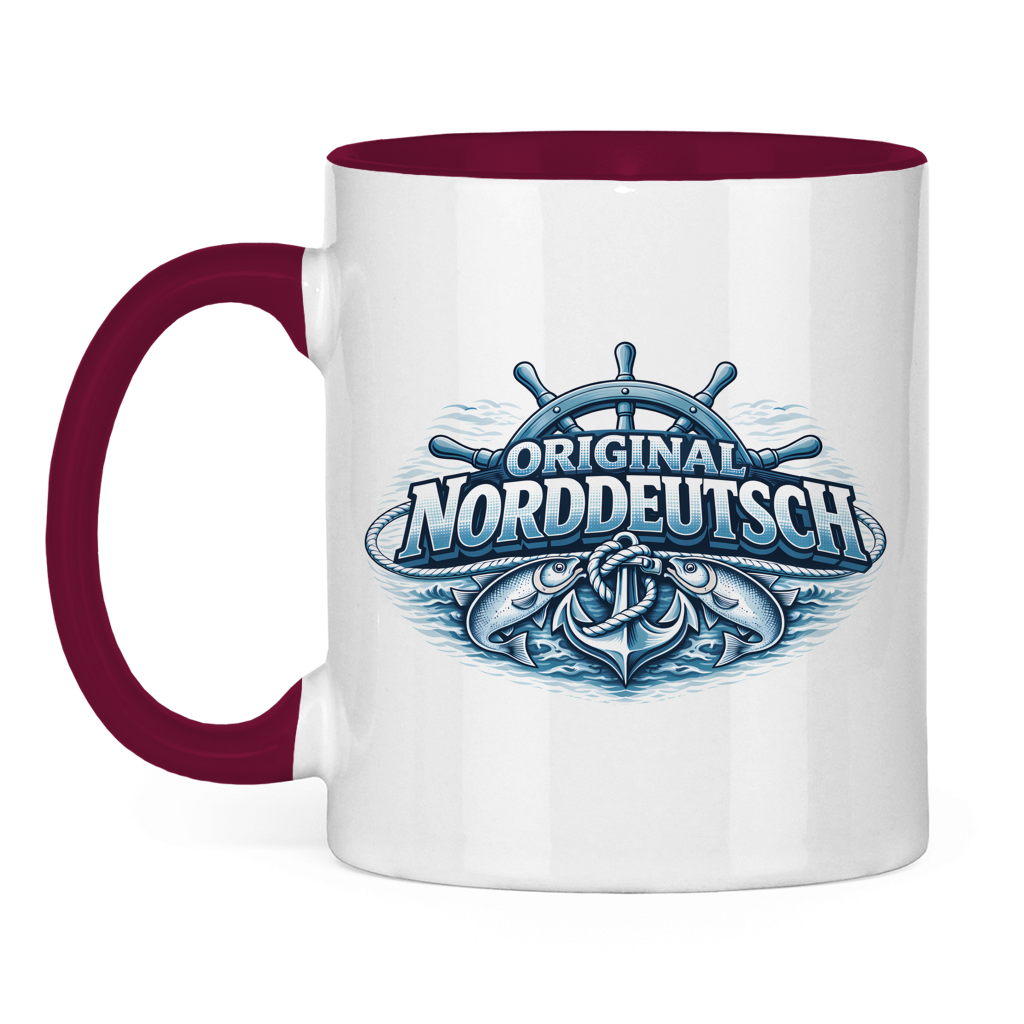 Keramik-Tasse zweifarbig   Original NORDDEUTSCH #608