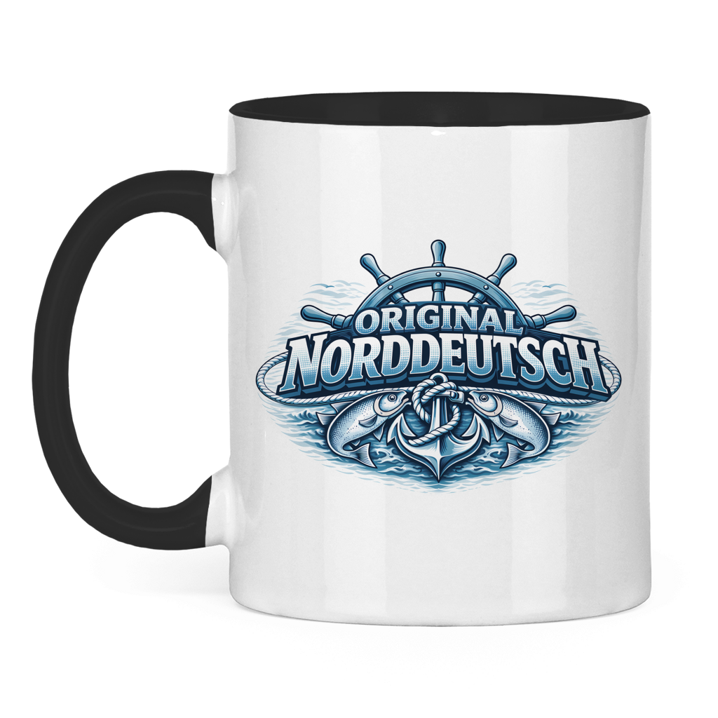 Keramik-Tasse zweifarbig   Original NORDDEUTSCH #608