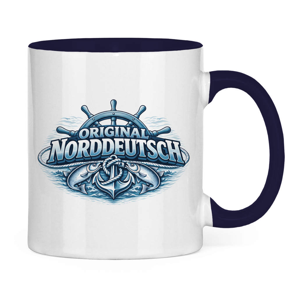 Keramik-Tasse zweifarbig   Original NORDDEUTSCH #608