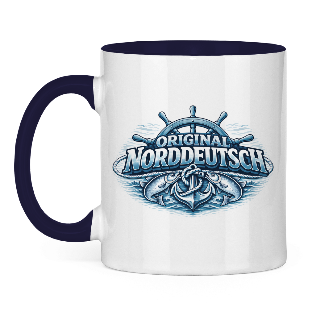 Keramik-Tasse zweifarbig   Original NORDDEUTSCH #608