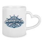 Keramik-Tasse mit Herzhenkel   Original NORDDEUTSCH #608