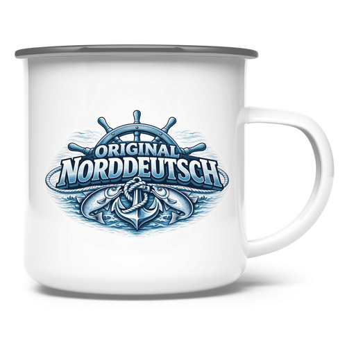 Emaille Tasse   Original NORDDEUTSCH #608
