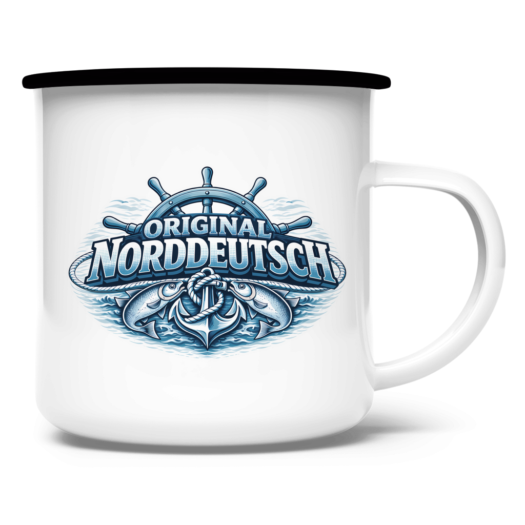 Emaille Tasse   Original NORDDEUTSCH #608