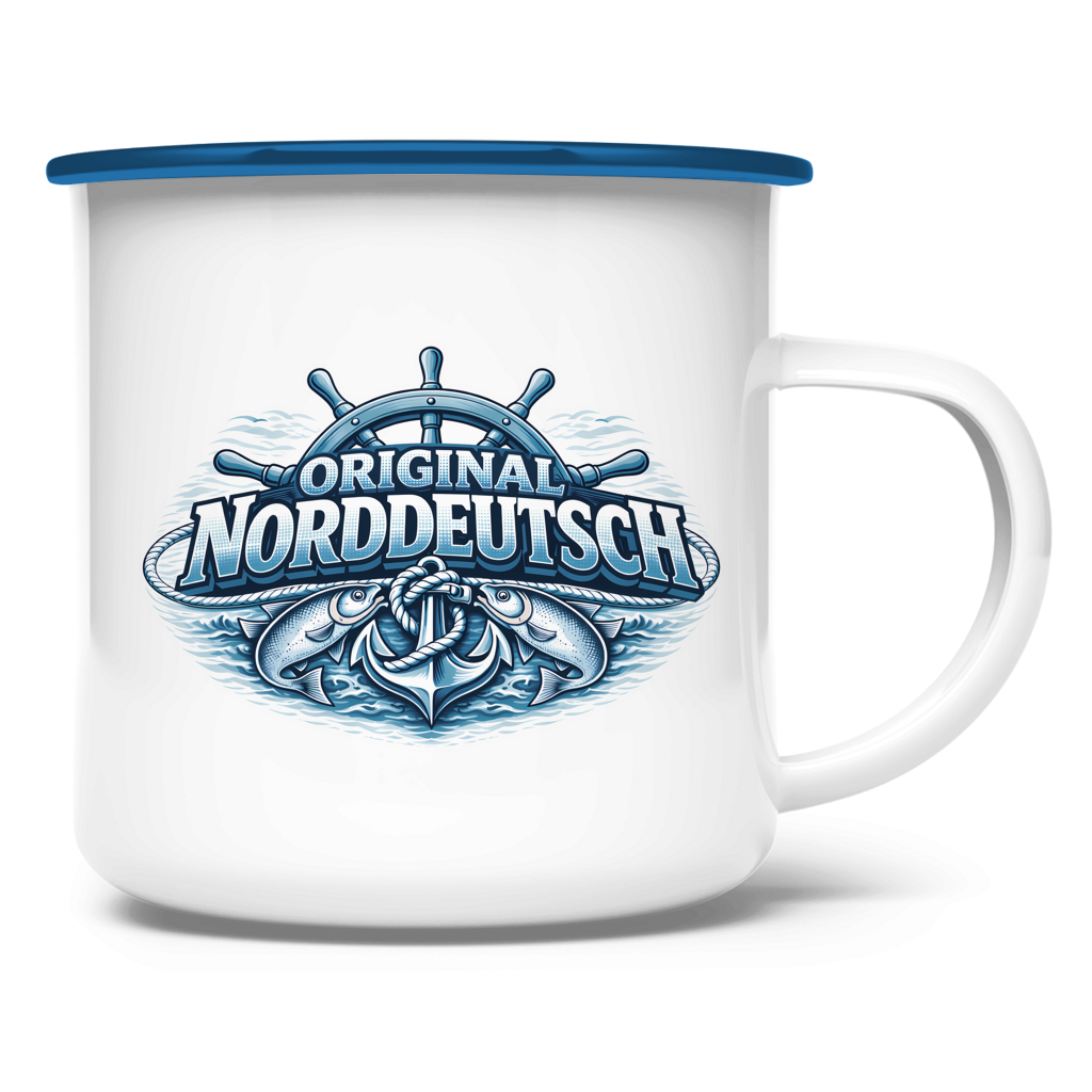 Emaille Tasse   Original NORDDEUTSCH #608
