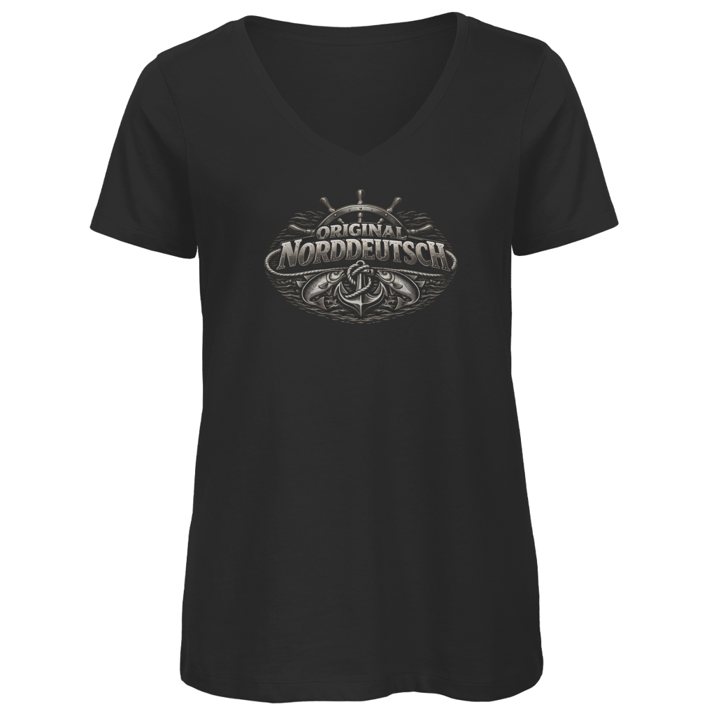 T-Shirt Damen V-Neck  Original NORDDEUTSCH #609