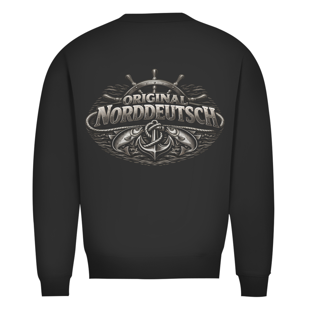 Sweatshirt Herren   Original NORDDEUTSCH #609 - beidseitiger Druck