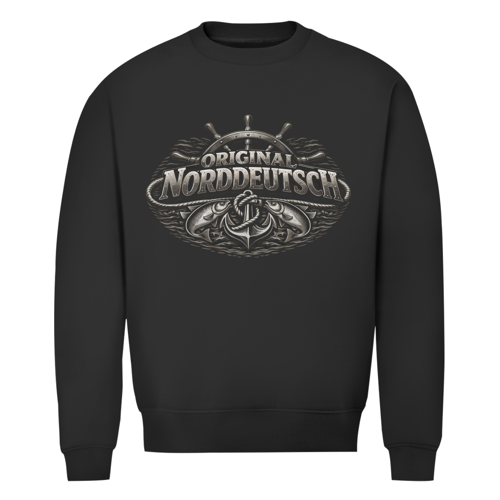 Sweatshirt Herren   Original NORDDEUTSCH #609 - beidseitiger Druck