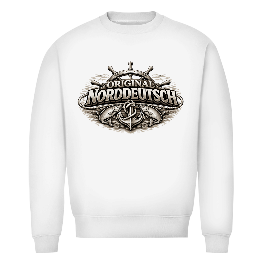 Sweatshirt Herren   Original NORDDEUTSCH #609 - beidseitiger Druck