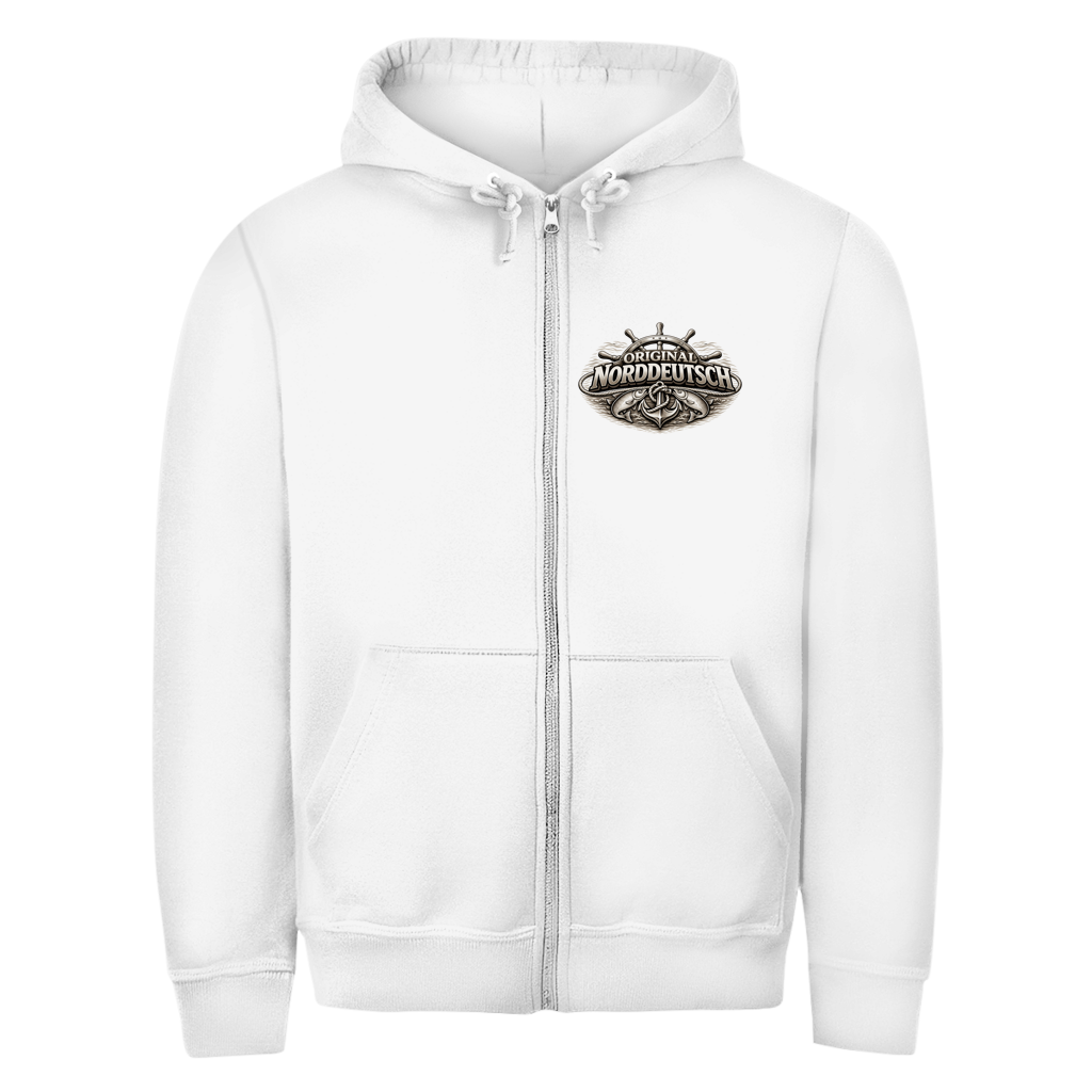 Hoodie-Jacke   Original NORDDEUTSCH #609 - beidseitiger Druck