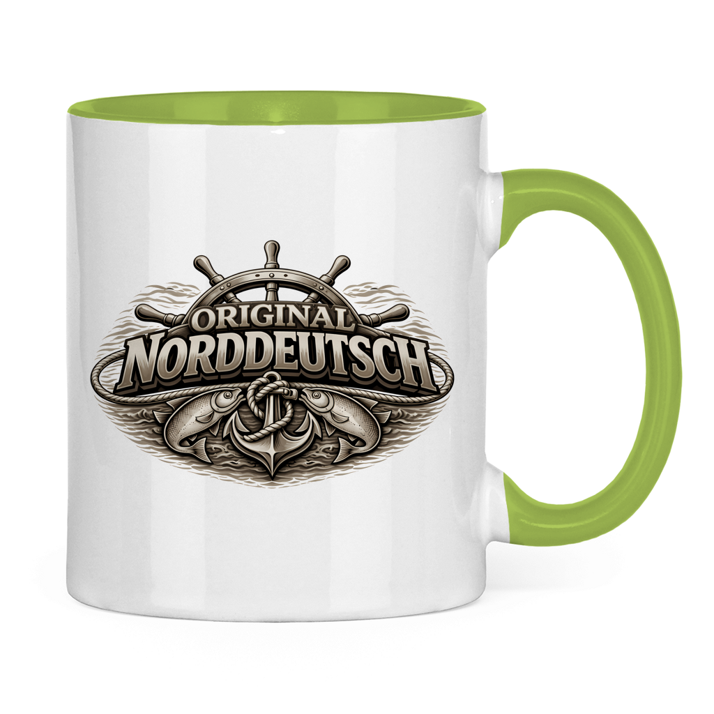 Keramik-Tasse zweifarbig   Original NORDDEUTSCH #609