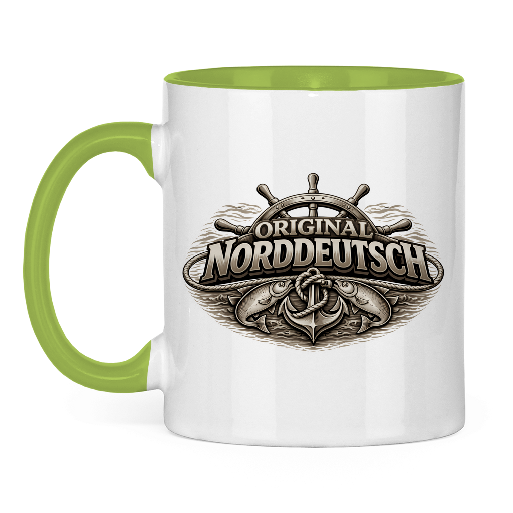 Keramik-Tasse zweifarbig   Original NORDDEUTSCH #609