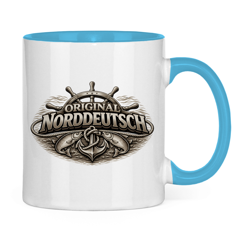 Keramik-Tasse zweifarbig   Original NORDDEUTSCH #609