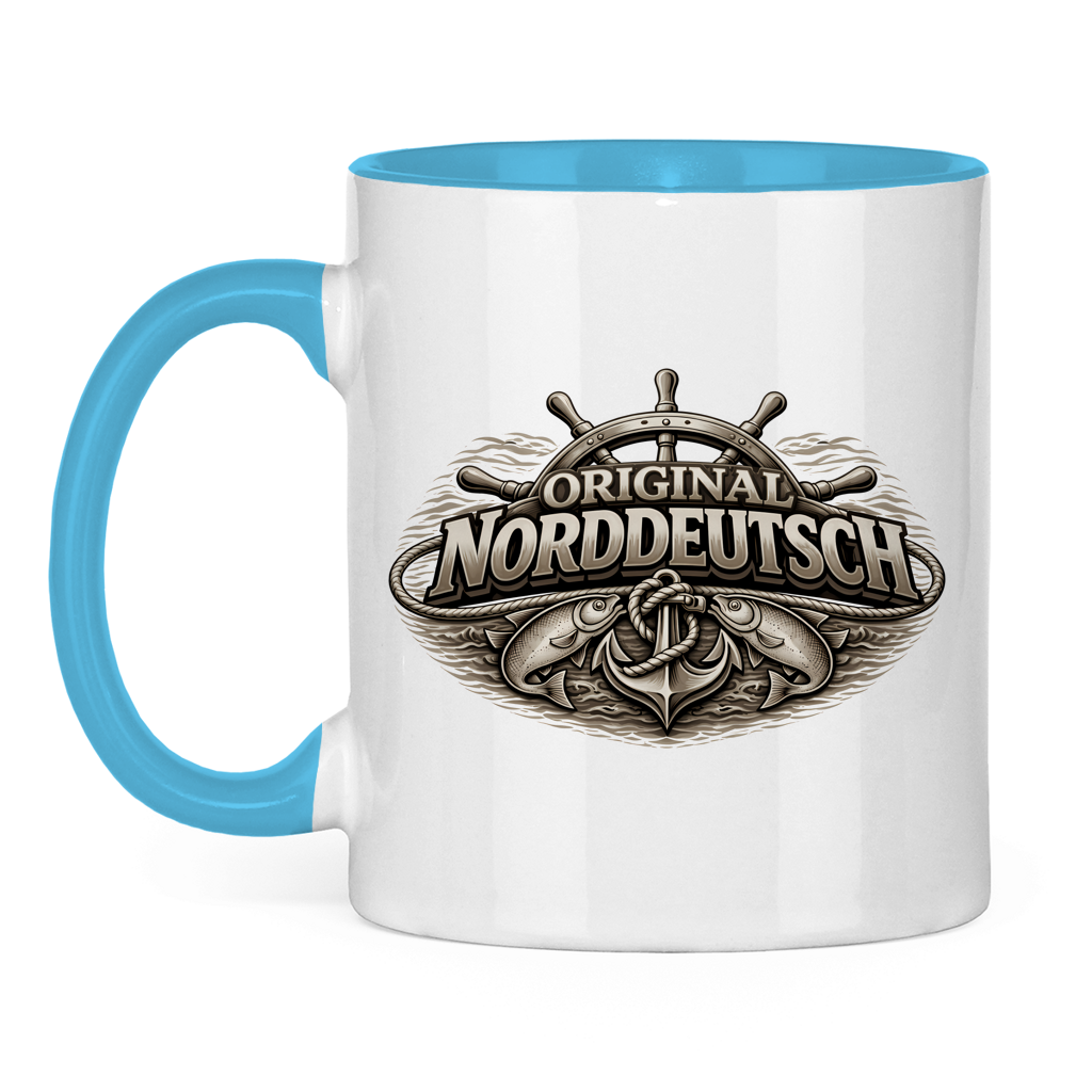 Keramik-Tasse zweifarbig   Original NORDDEUTSCH #609