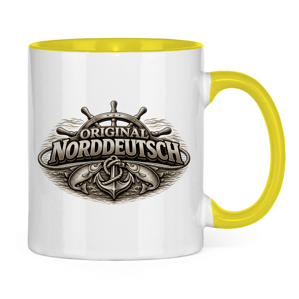 Keramik-Tasse zweifarbig   Original NORDDEUTSCH #609