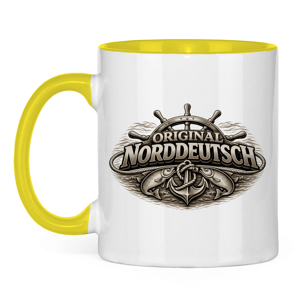 Keramik-Tasse zweifarbig   Original NORDDEUTSCH #609