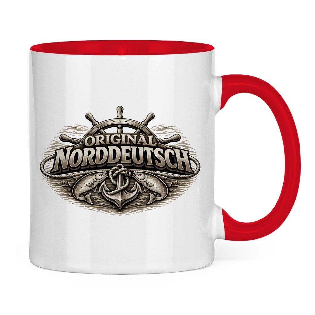 Keramik-Tasse zweifarbig   Original NORDDEUTSCH #609