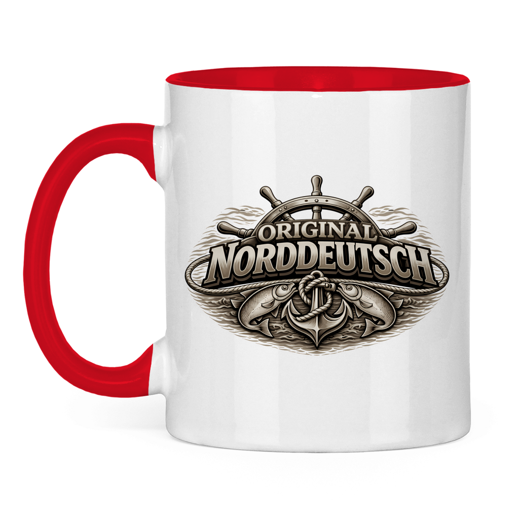 Keramik-Tasse zweifarbig   Original NORDDEUTSCH #609