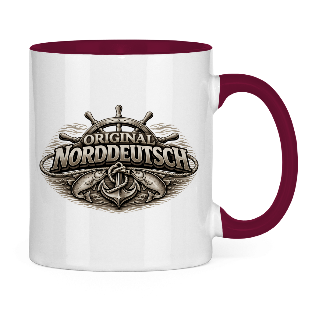 Keramik-Tasse zweifarbig   Original NORDDEUTSCH #609
