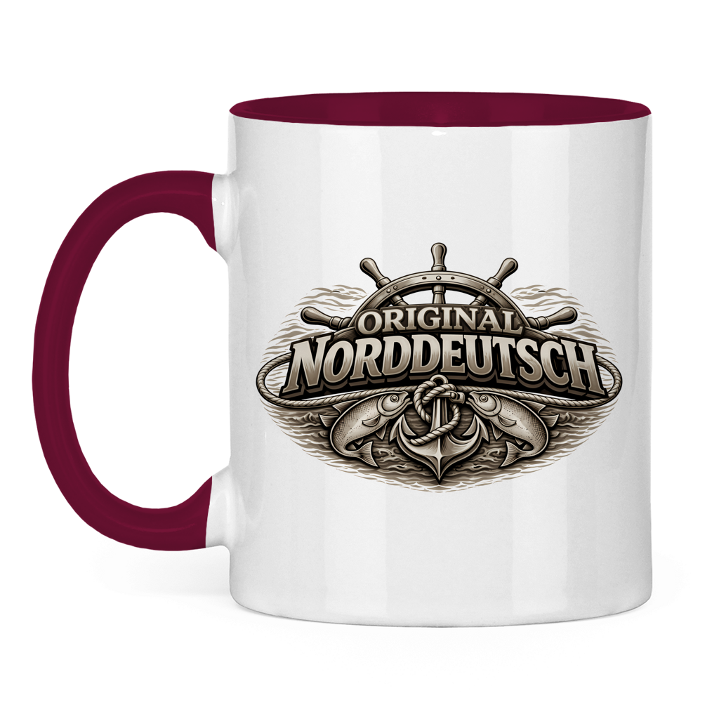Keramik-Tasse zweifarbig   Original NORDDEUTSCH #609