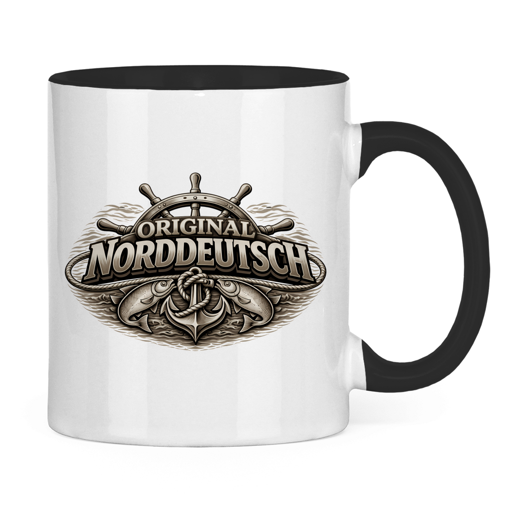 Keramik-Tasse zweifarbig   Original NORDDEUTSCH #609