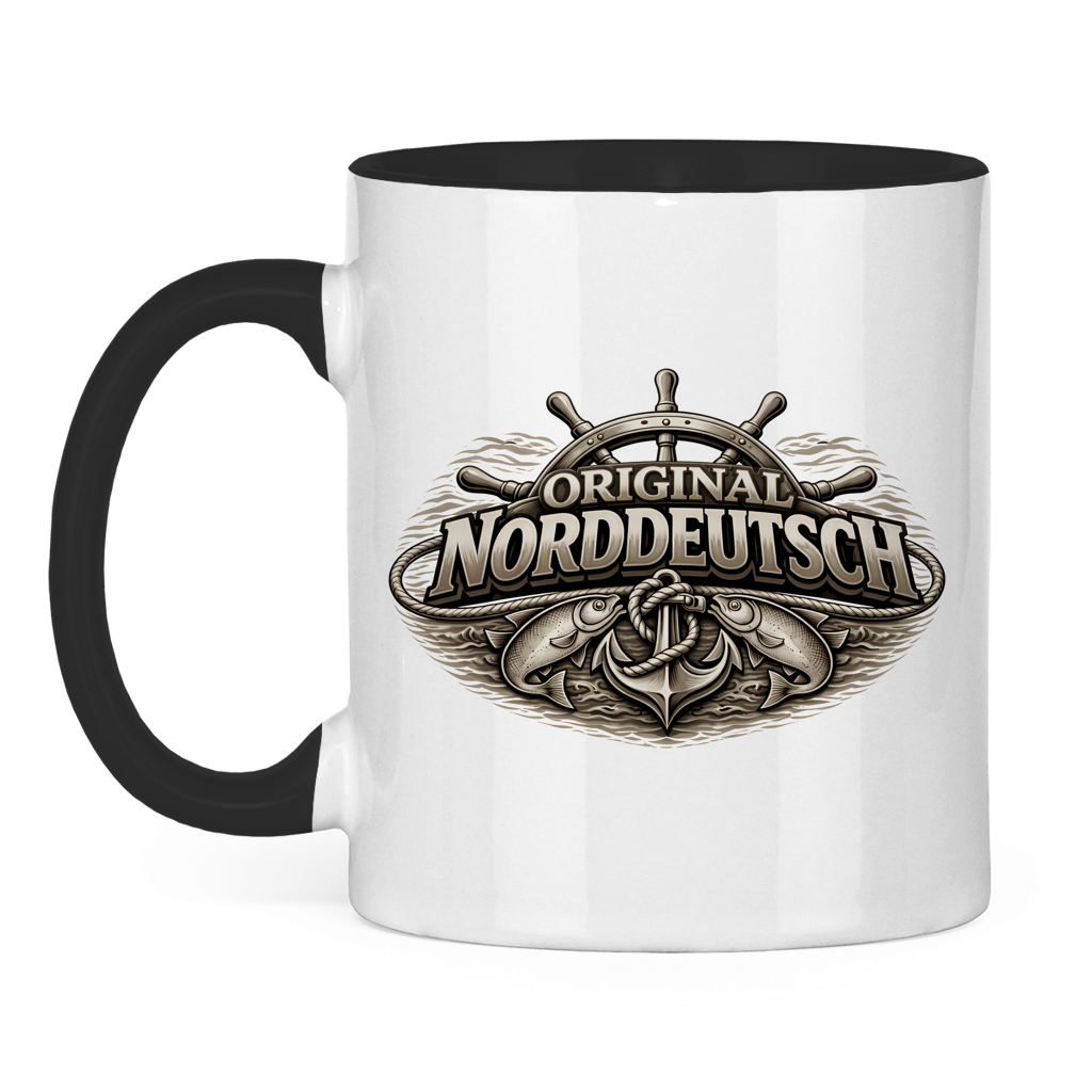 Keramik-Tasse zweifarbig   Original NORDDEUTSCH #609