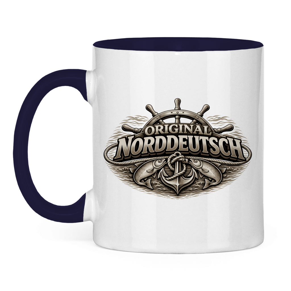 Keramik-Tasse zweifarbig   Original NORDDEUTSCH #609