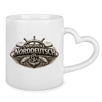 Keramik-Tasse mit Herzhenkel   Original NORDDEUTSCH #609