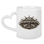 Keramik-Tasse mit Herzhenkel   Original NORDDEUTSCH #609