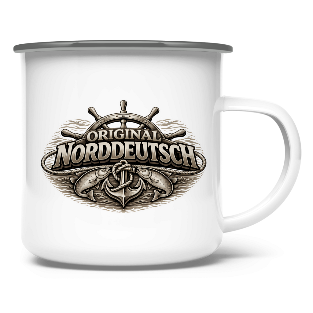 Emaille Tasse   Original NORDDEUTSCH #609