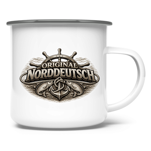 Emaille Tasse   Original NORDDEUTSCH #609