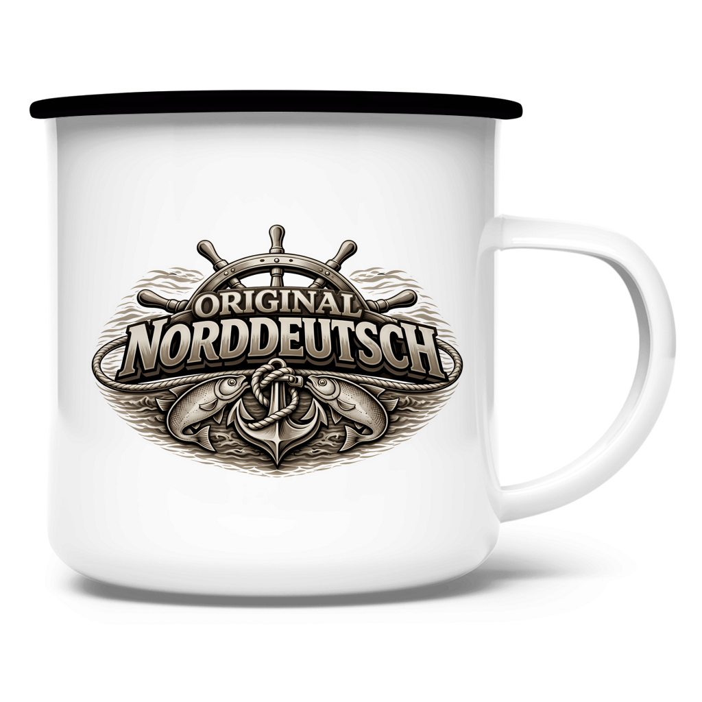 Emaille Tasse   Original NORDDEUTSCH #609