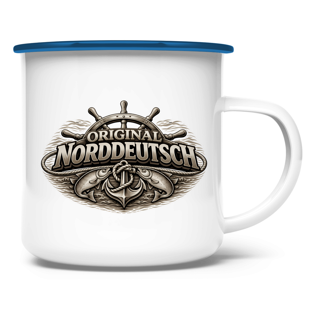 Emaille Tasse   Original NORDDEUTSCH #609