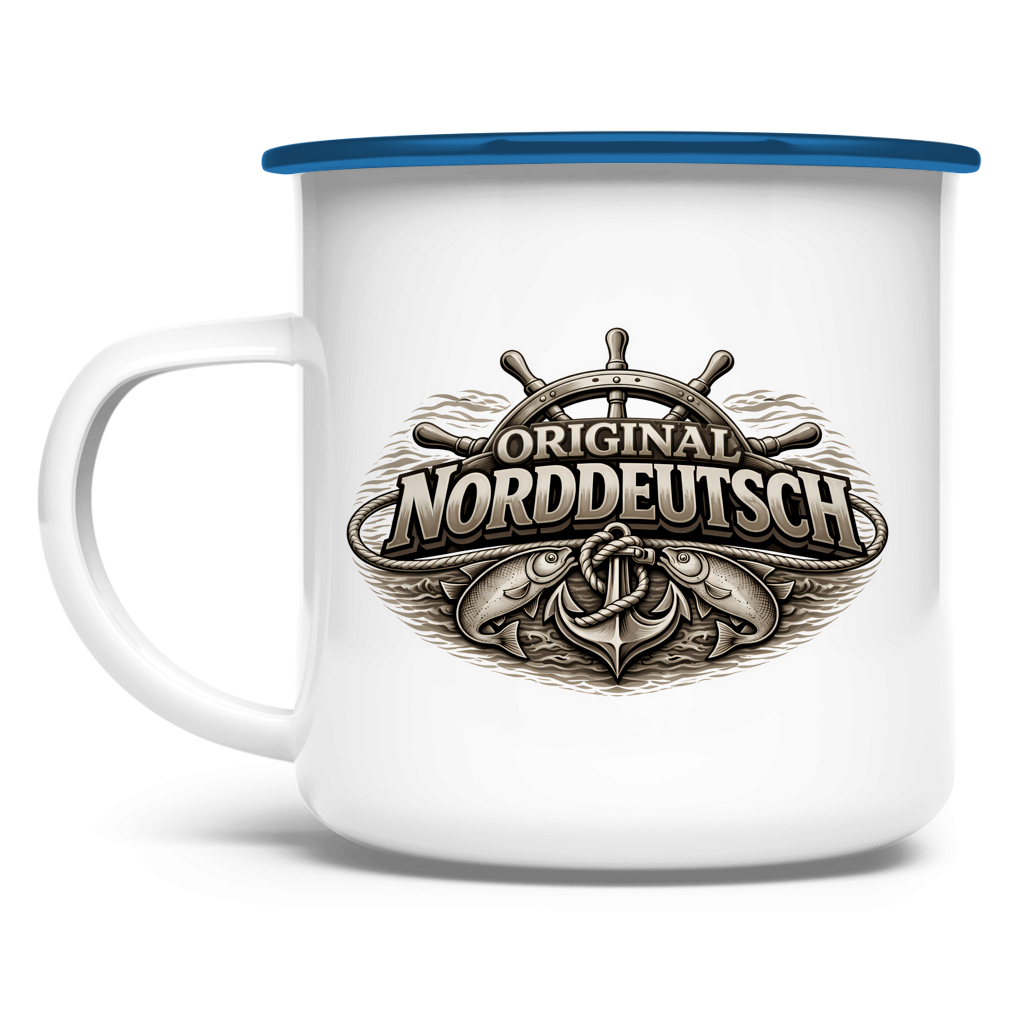 Emaille Tasse   Original NORDDEUTSCH #609