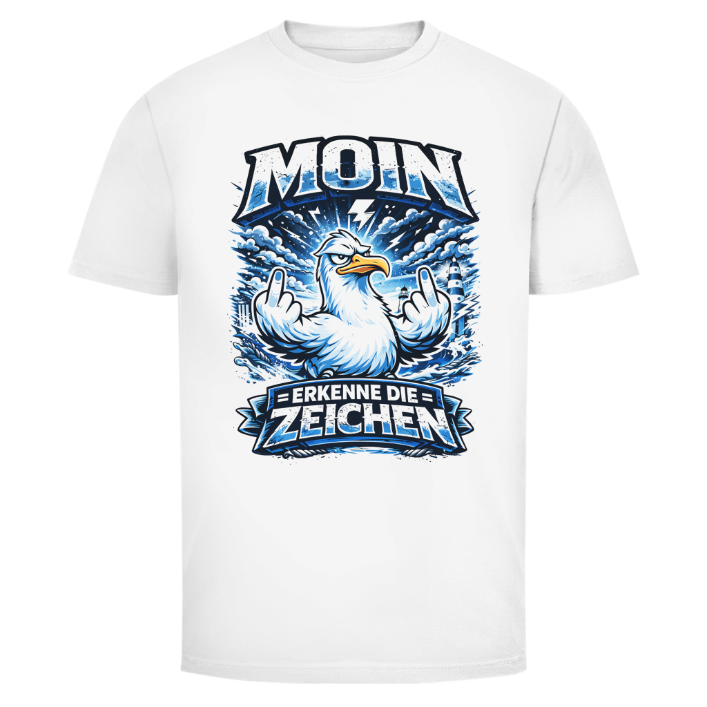 T-Shirt unisex MOIN Erkenne die Zeichen #556 - einseitiger Druck