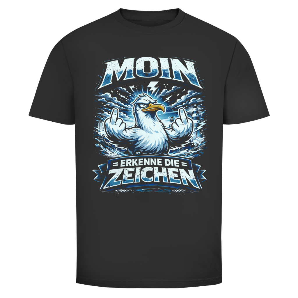 T-Shirt unisex MOIN Erkenne die Zeichen #556 - einseitiger Druck