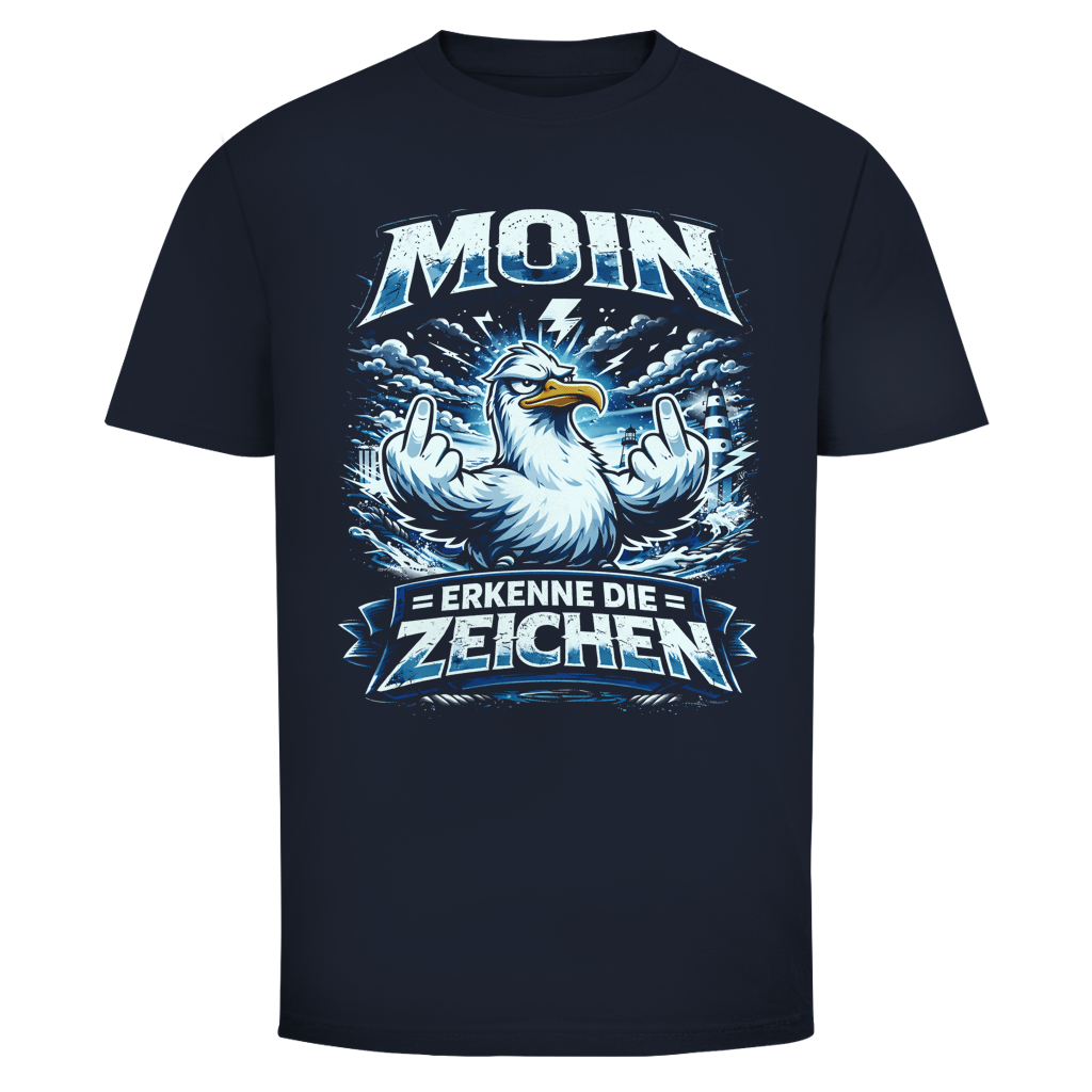T-Shirt unisex MOIN Erkenne die Zeichen #556 - einseitiger Druck