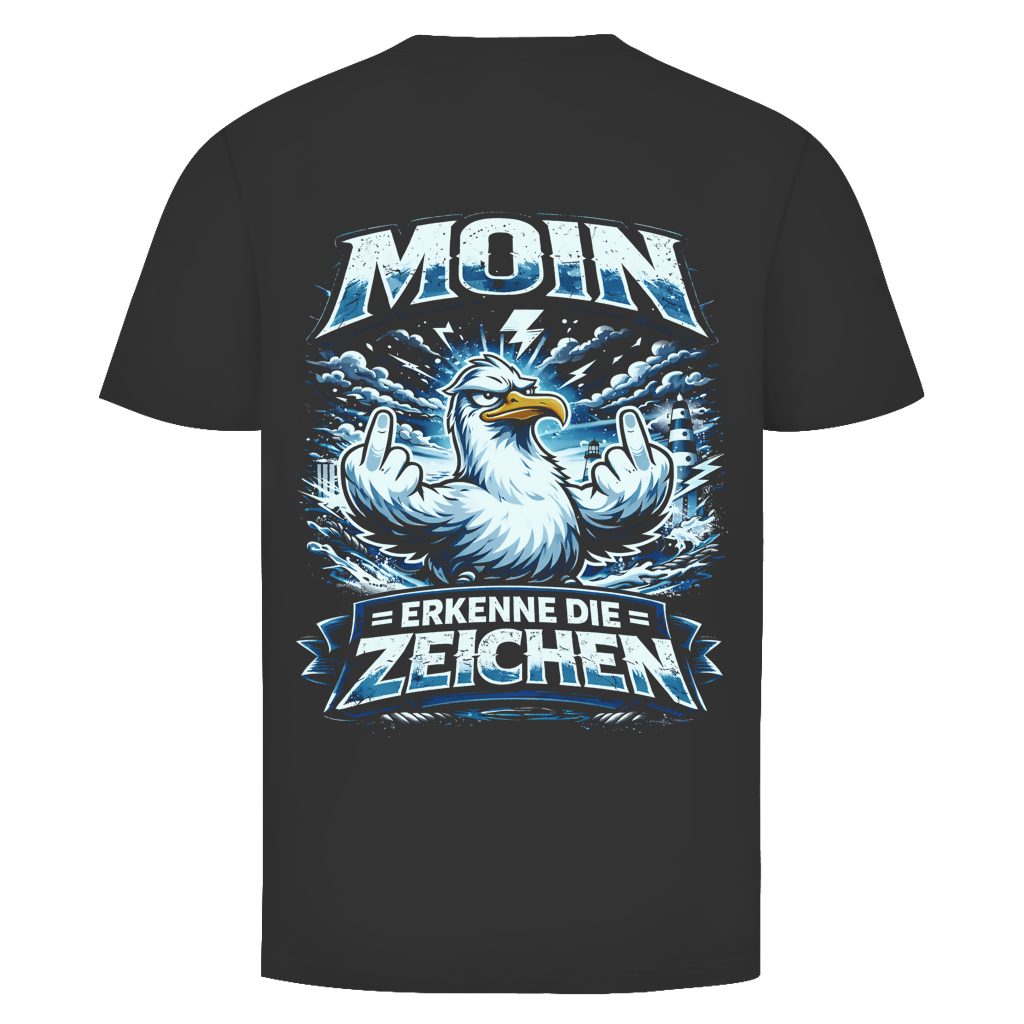 T-Shirt unisex MOIN Erkenne die Zeichen #556 - beidseitiger Druck