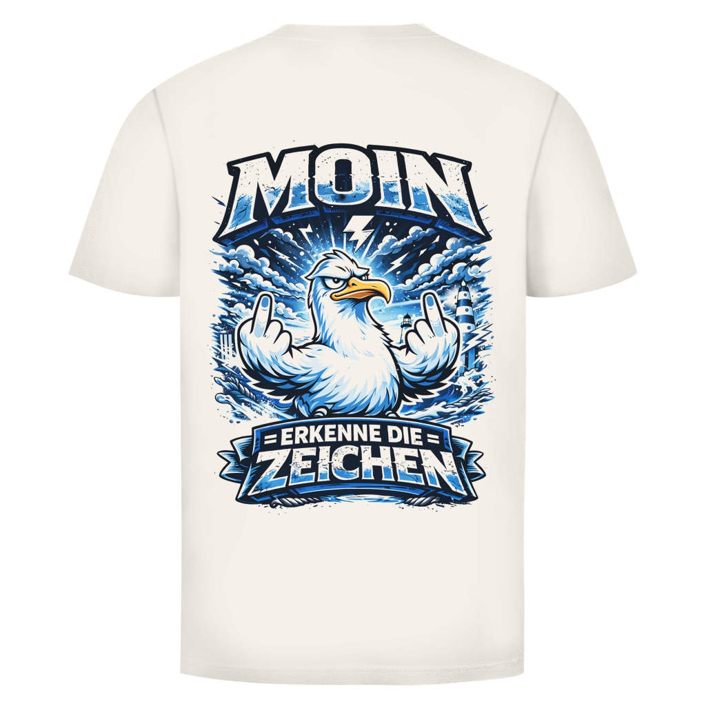 T-Shirt unisex MOIN Erkenne die Zeichen #556 - beidseitiger Druck