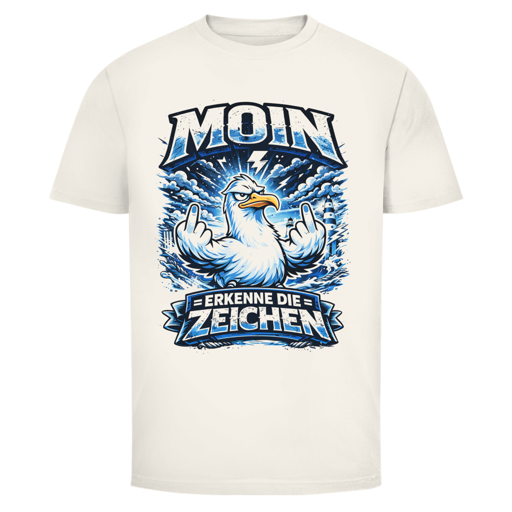 T-Shirt unisex MOIN Erkenne die Zeichen #556 - beidseitiger Druck