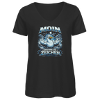 T-Shirt Damen V-Neck MOIN Erkenne die Zeichen #556