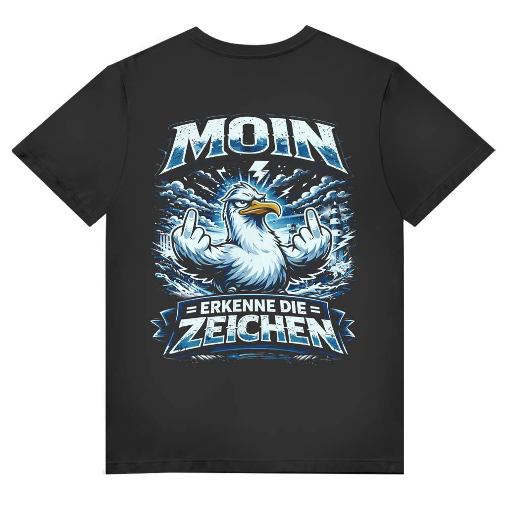 T-Shirt Herren V-Neck  MOIN Erkenne die Zeichen #556