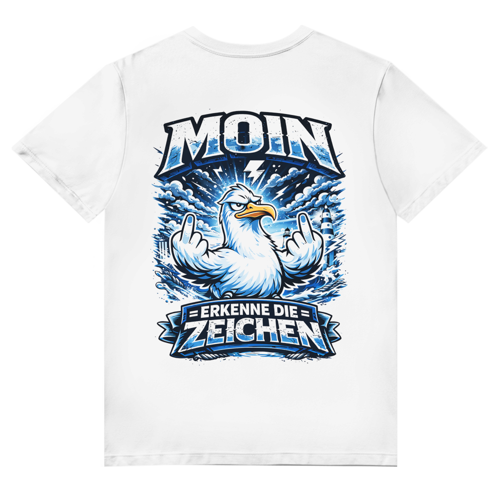 T-Shirt Herren V-Neck  MOIN Erkenne die Zeichen #556