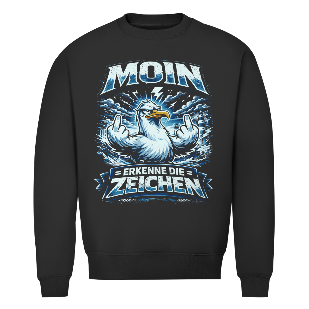 Sweatshirt Herren MOIN Erkenne die Zeichen #556 - einseitiger Druck