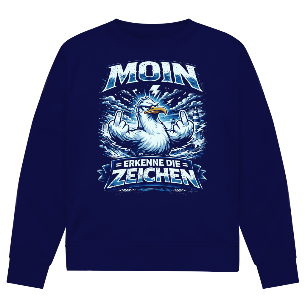 Sweatshirt Herren MOIN Erkenne die Zeichen #556 - einseitiger Druck