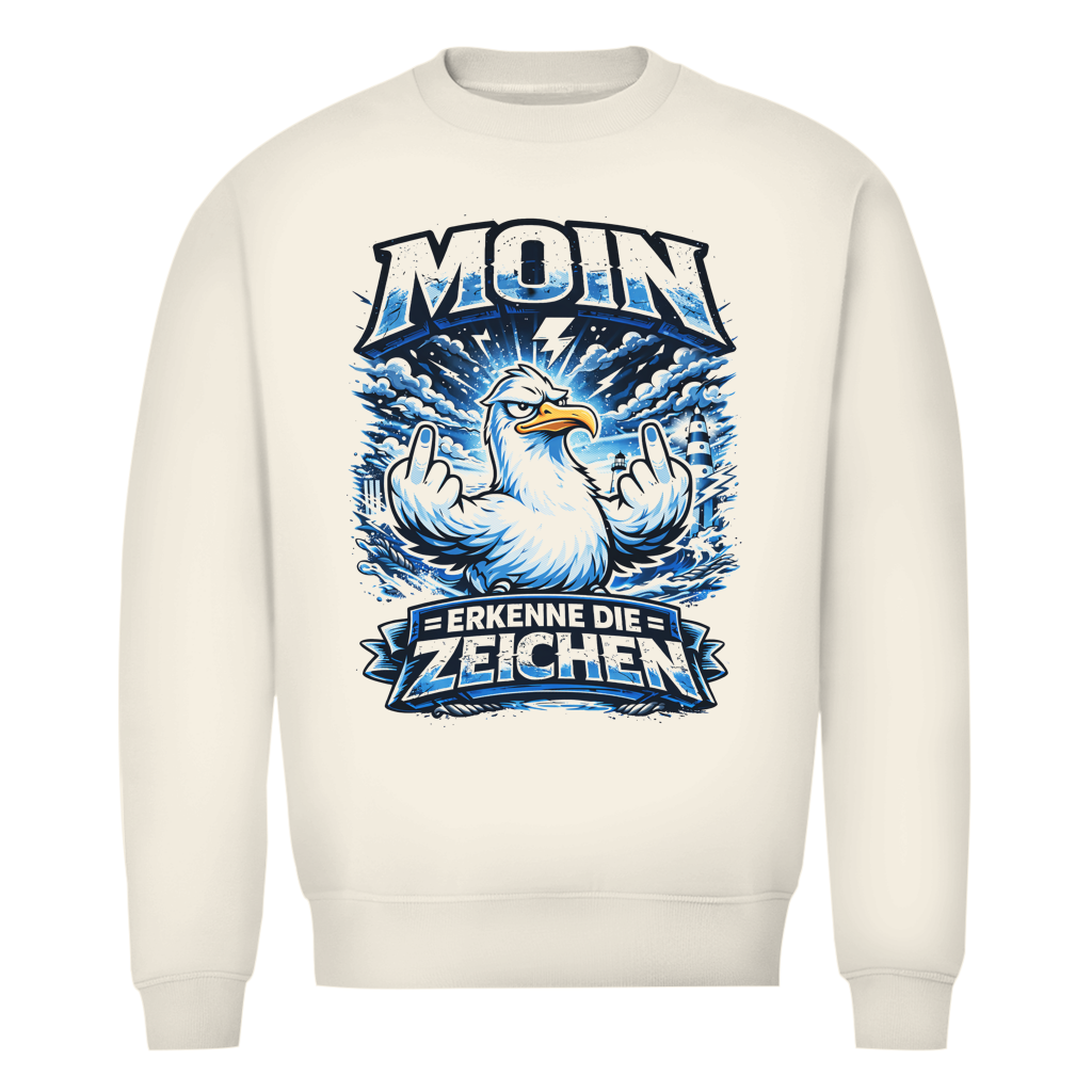 Sweatshirt Herren MOIN Erkenne die Zeichen #556 - einseitiger Druck