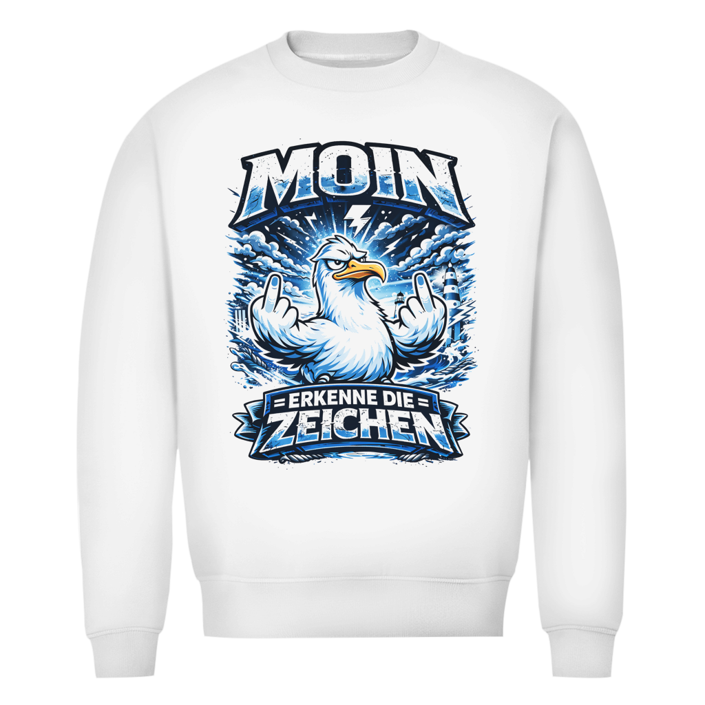 Sweatshirt Herren MOIN Erkenne die Zeichen #556 - einseitiger Druck
