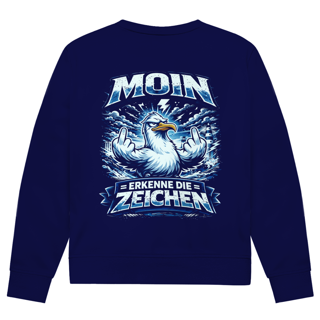 Sweatshirt Herren MOIN Erkenne die Zeichen #556  - beidseitiger Druck