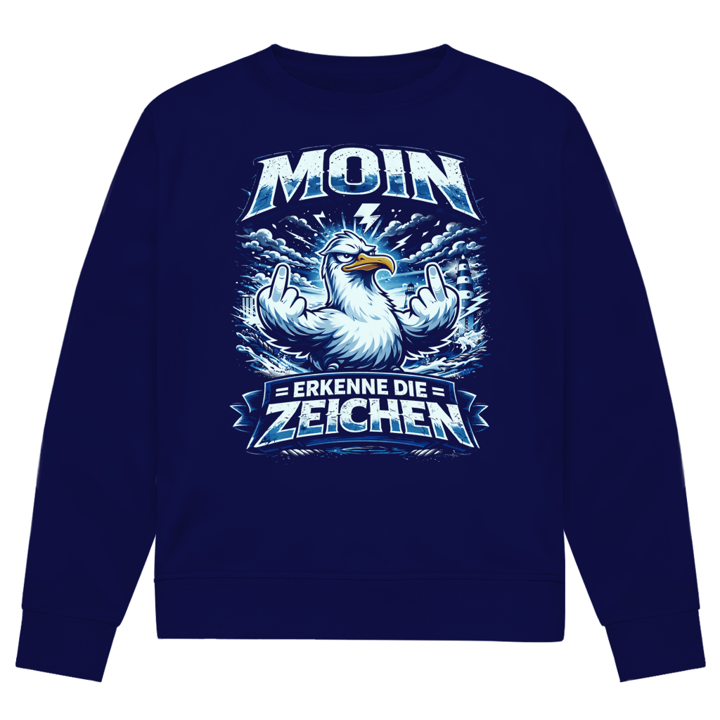 Sweatshirt Herren MOIN Erkenne die Zeichen #556  - beidseitiger Druck