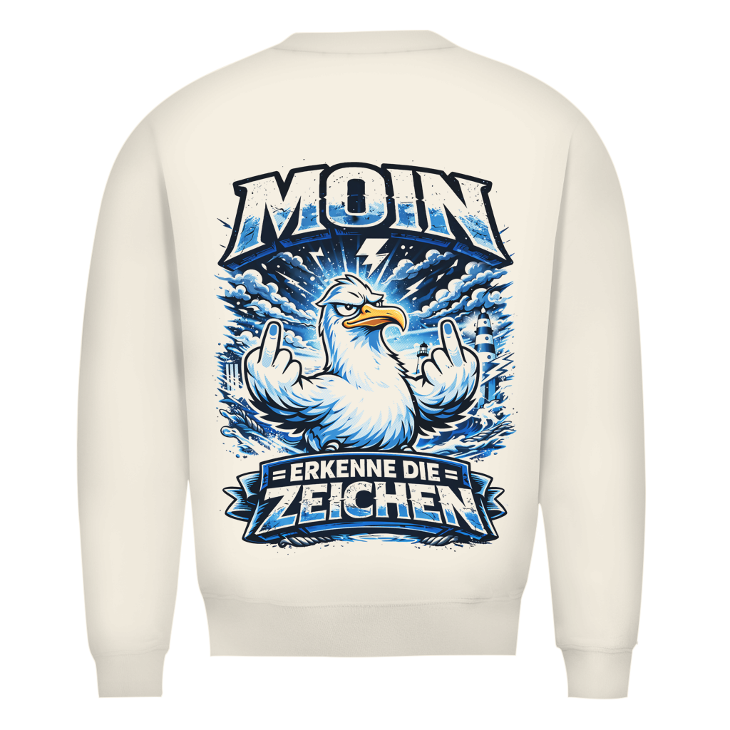Sweatshirt Herren MOIN Erkenne die Zeichen #556  - beidseitiger Druck